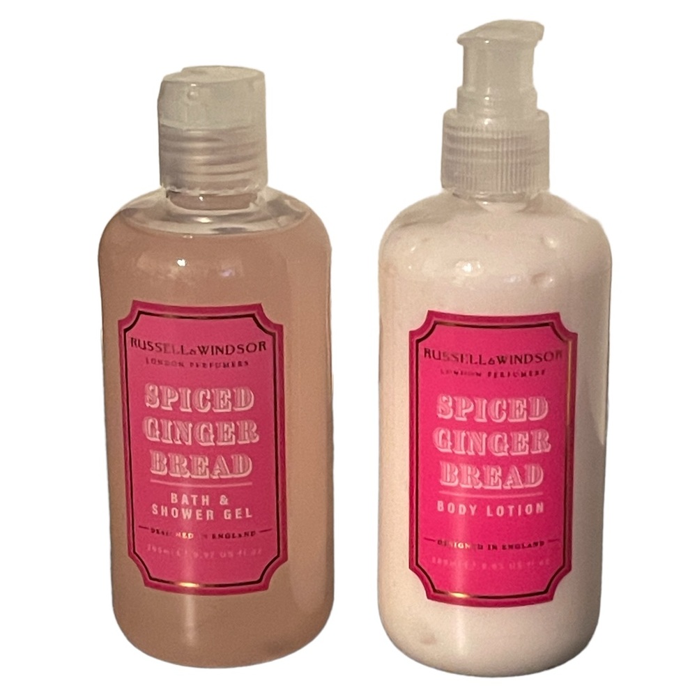 Russell & Windsor Spiced Gingerbread Bath And Shower Gel And Lotion -